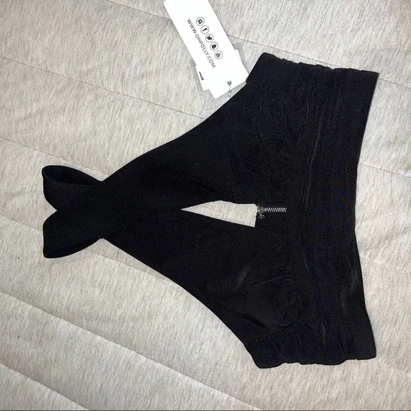 OH POLLY self made cut out black halter crop top - Picture 3 of 8